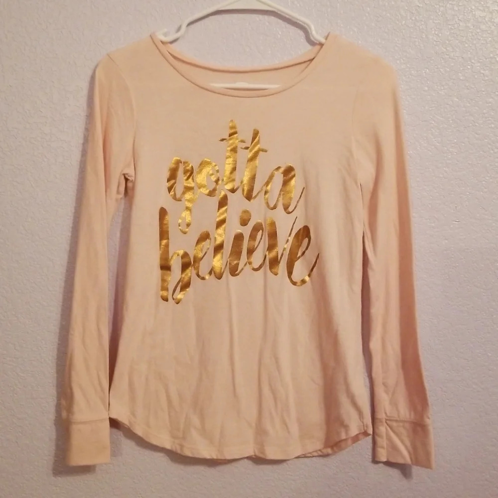 Old Navy Girl Holiday Shirt Top XL 14